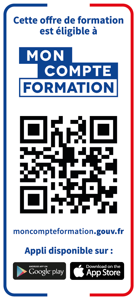 Logo mon compte formation avec QRCODE